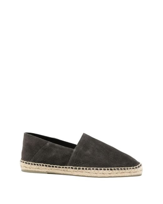 Tom Ford Gray Perforated-Suede Espadrilles for men