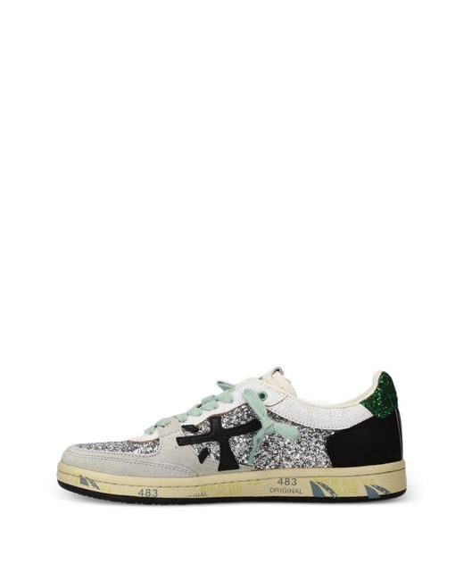 Premiata White Flat Shoes