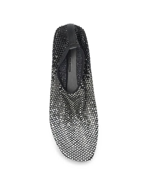 Christopher Esber White Minette Crystal-Embellished Ballet Flats