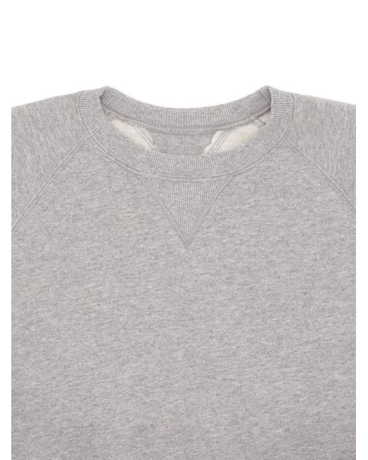 Fortela Gray Harvard Crew-Neck Sweatshirt for men