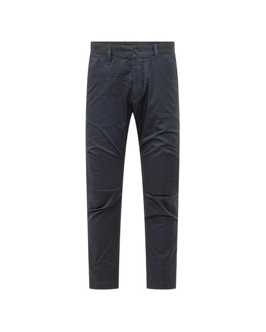 DSquared² Blue Belt-Loop Trousers for men