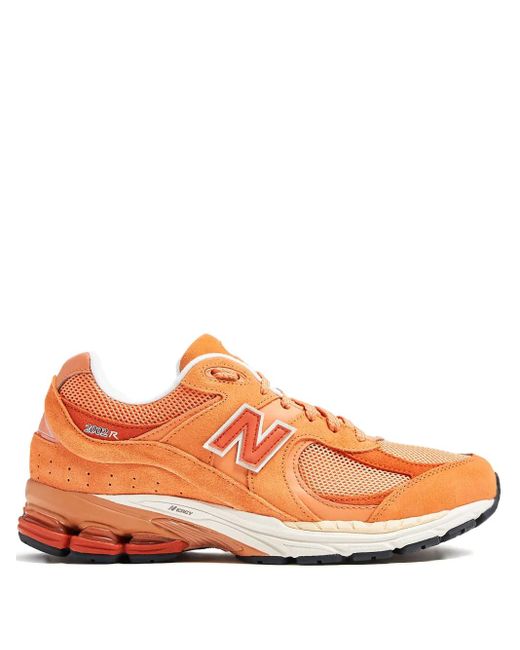 New Balance Orange 2002R Suede-Panelling Sneakers