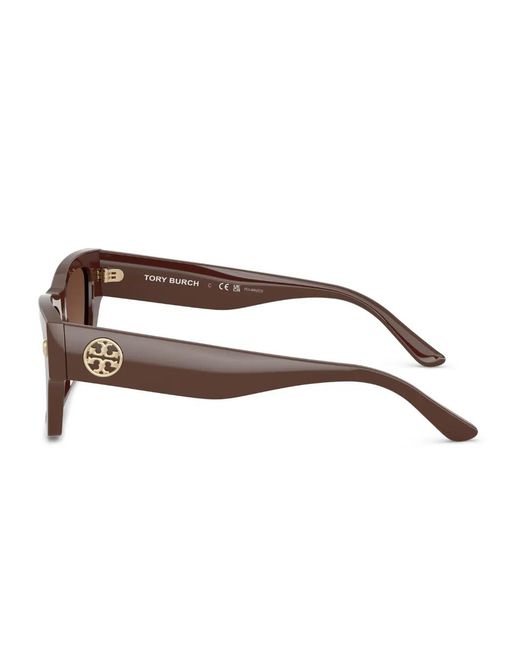 Tory Burch Brown Square-Frame Sunglasses