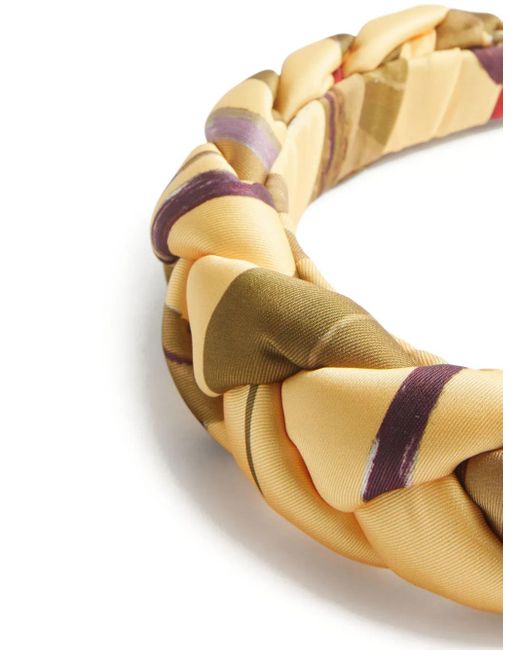LaDoubleJ Metallic Braided Patterned Headband