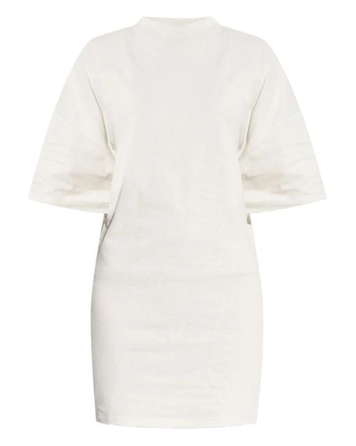 Balenciaga White Cotton Dress