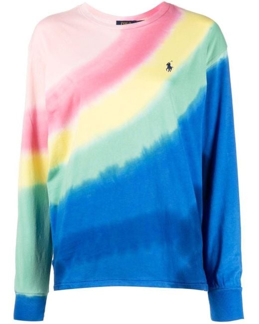 Polo Ralph Lauren Sweater Met Tie-dye Print in het Blauw | Lyst NL