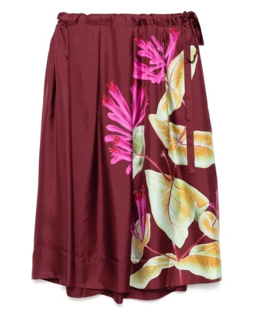 Pierre Louis Mascia Red Aloe Skirt
