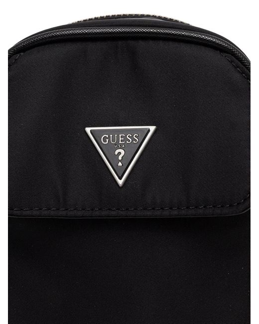 Guess Black Mini Milano Crossbody Bag for men