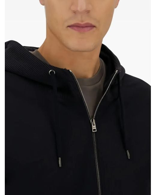 Herno Blue Ribbed Sweatshirt for men