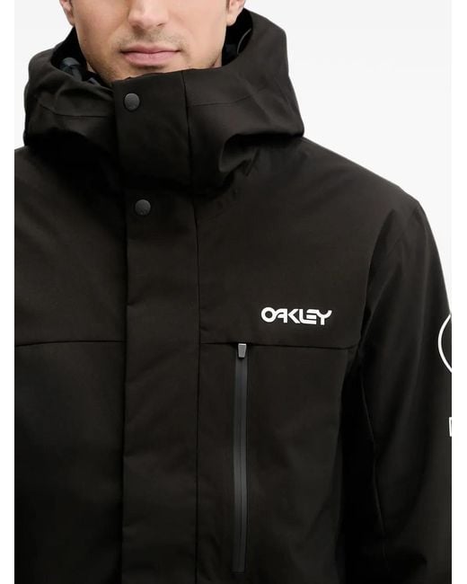 Oakley Black Hooded Ski Jacket for men