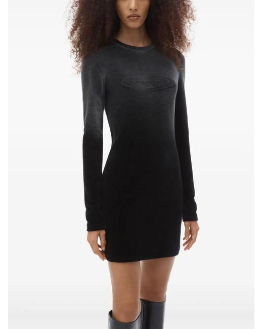 Alexander Wang Black Long-Sleeve Minidress