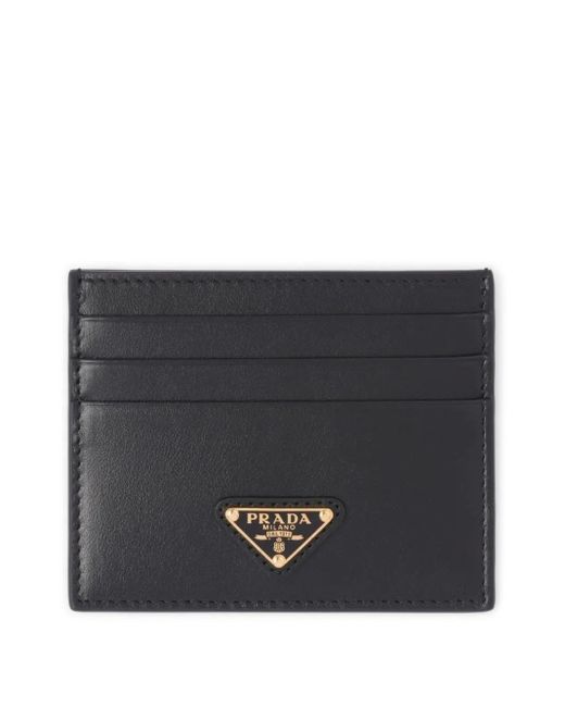 Prada Black Logo-Plaque Cardholder