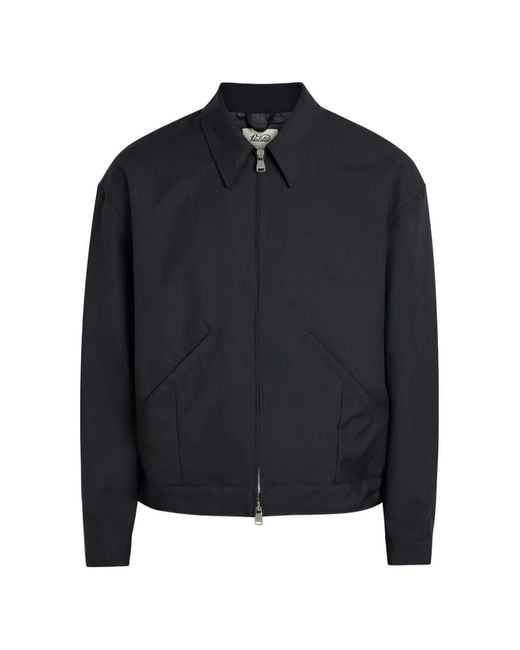 Valstar Black Zip-Up Spread-Collar Jacket for men
