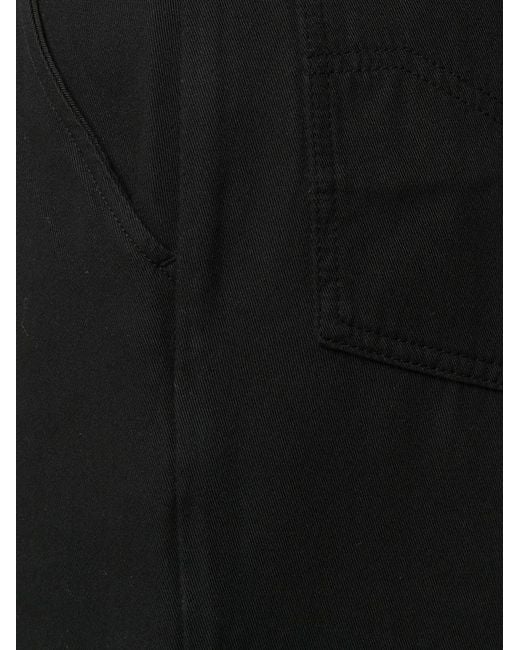 KENZO Black Relaxed Fit Cotton Deck Shorts for men