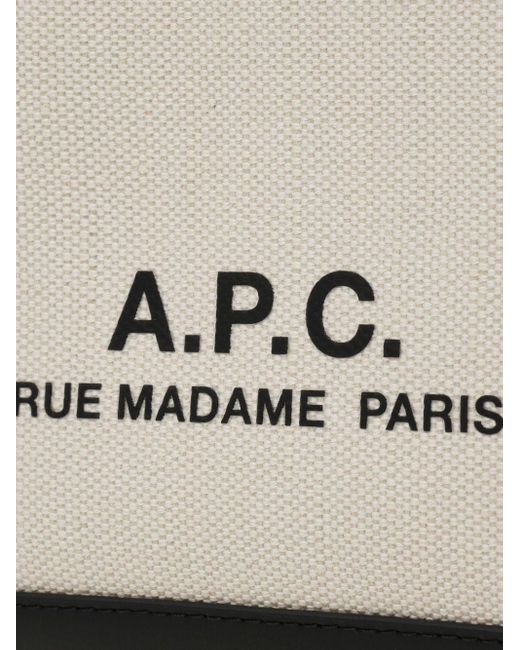 A.P.C. Camille 2.0 Canvas Shopper in het White