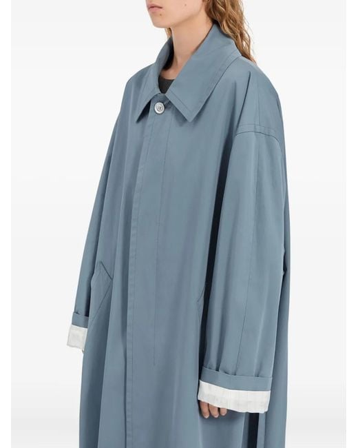 MM6 by Maison Margiela Blue Tie-Waist Coat