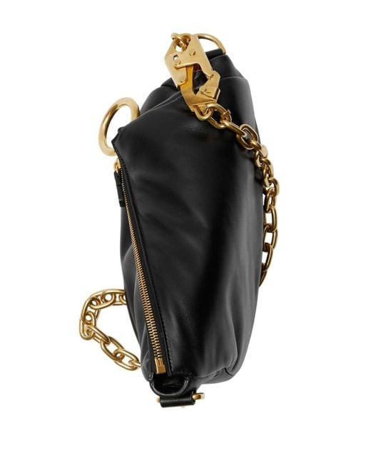 Petit sac porté épaule Knight en cuir Burberry en coloris Black