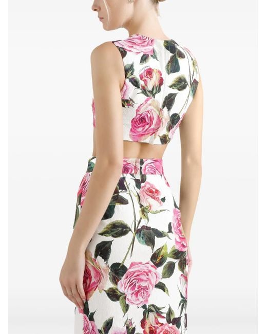 Dolce & Gabbana Pink Elegant Top For Spring Summer 2025