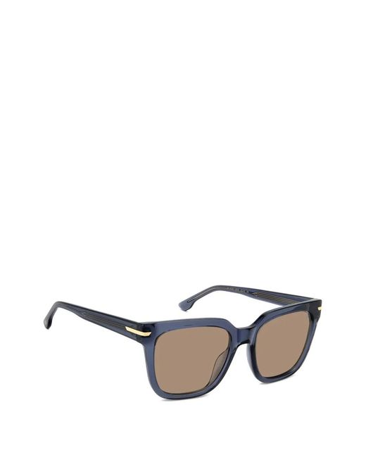 Victoria Beckham Gray Square-Frame Sunglasses