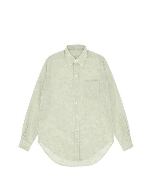 Fortela White King Check-Pattern Button-Fastening Shirt for men