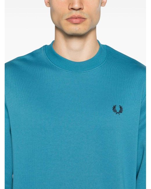 Fred Perry Sweatshirt mit Logo-Stickerei in Blue für Herren