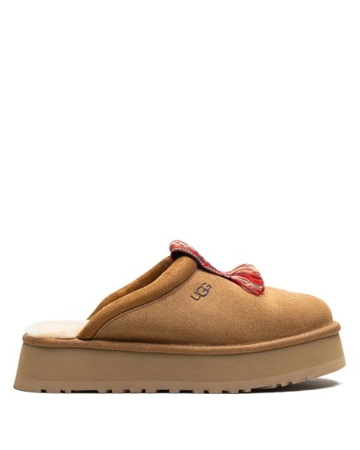UGG ファー付きスリッポンブラウン UGG レディース ブラウン Tazzle chestnut スリッポン