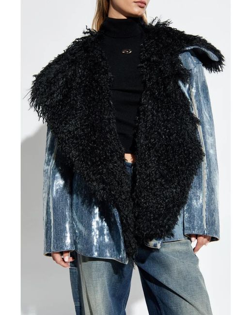 DIESEL Black Jacket De-Bika-S