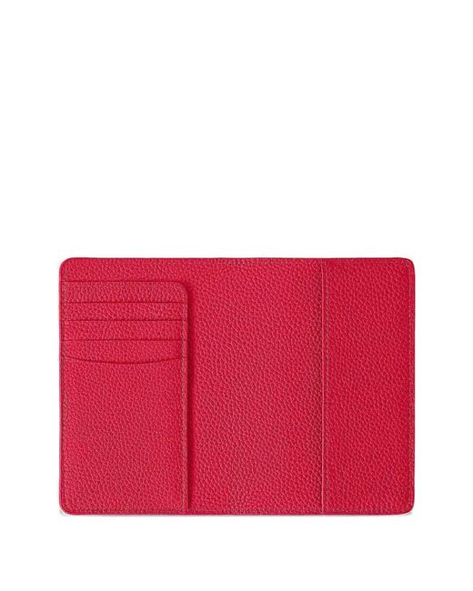 Maison De Sabre Red Leather Passport Holder