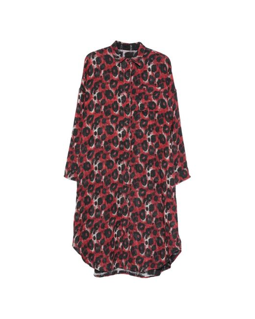 R13 Red Printed Reversible Dress