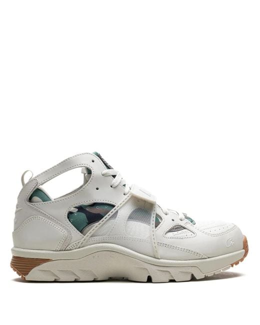 Nike White X Corteiz Air Trainer Huarache Sneakers for men