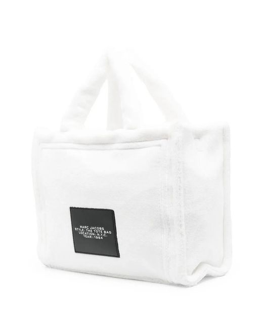 Marc Jacobs White Terry Medium Tote Bag