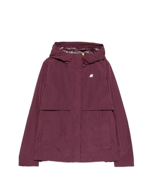 K-Way Purple Hooded Jacket