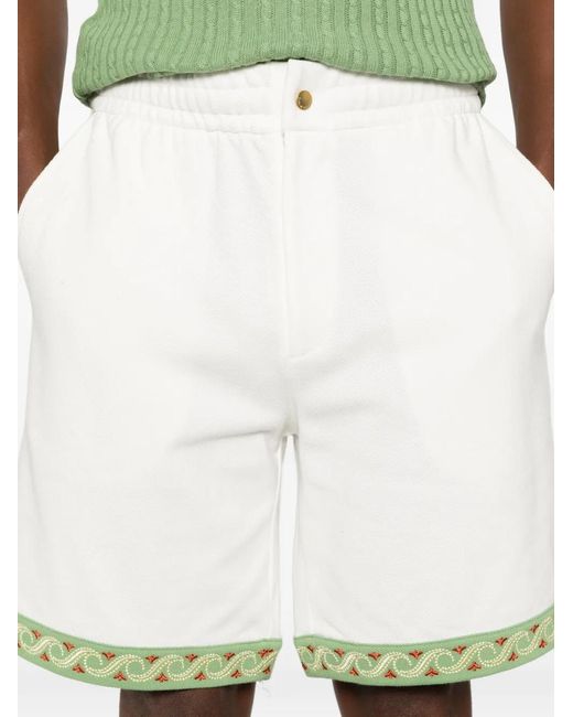 Drole de Monsieur White Short À Broderies for men