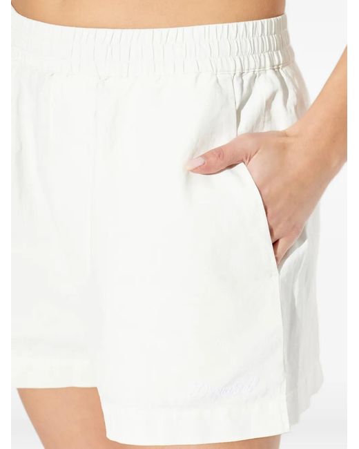 DSquared² White Elasticated-Waistband Shorts