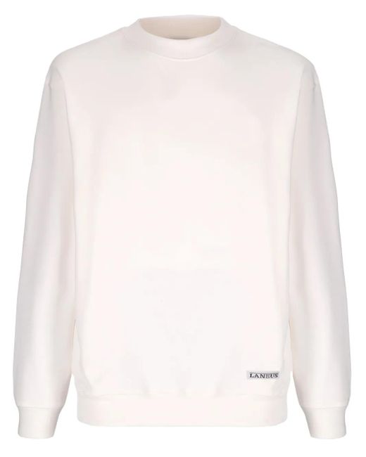 Sudadera con logo estampado Laneus de color White