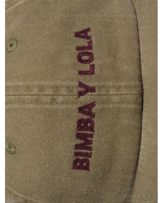 Bimba Y Lola Natural Washed-Effect Cotton Cap