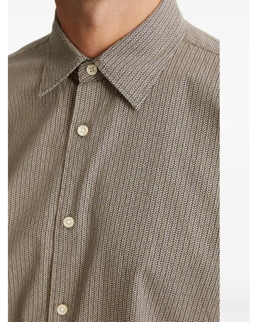 Marc O' Polo Natural Printed Button-Up Shirt for men