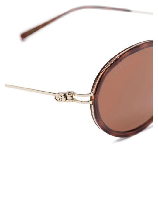 Gucci Pink Oval-Frame Sunglasses