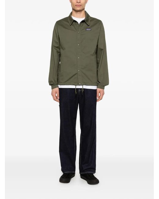 Patagonia Green Logo-Patch Overshirt for men