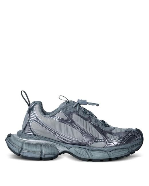 Balenciaga Blue Mesh Panel Sculpted Sole Trainers