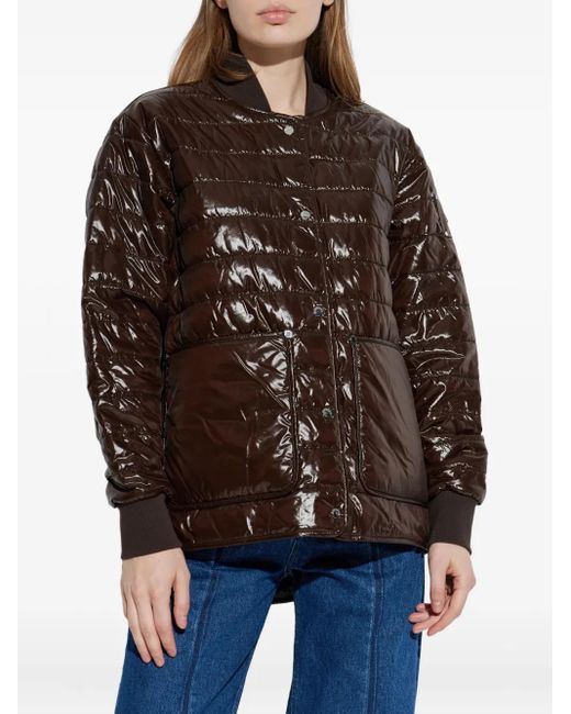 Moose Knuckles Brown Quilted Pocket Jacket
