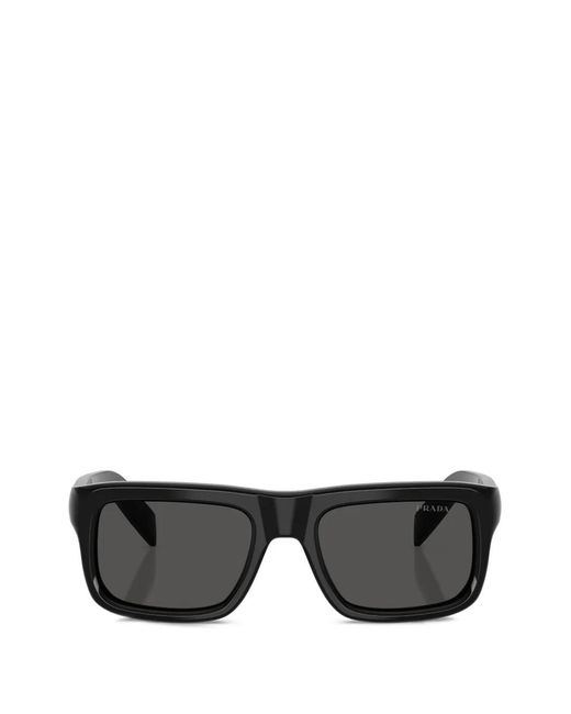 Prada Black Square-Frame Sunglasses