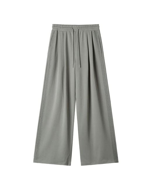 Pantalones Con Cordones En La Cintura B+ AB de color Gray