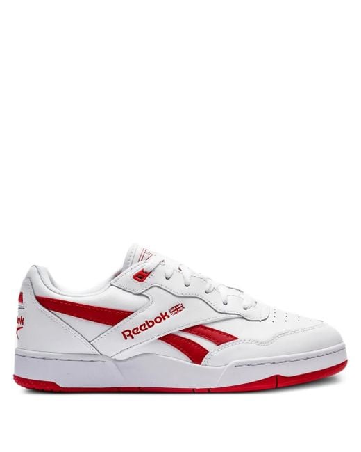 Reebok White Bb 4000 Ii /Vector" Sneakers for men
