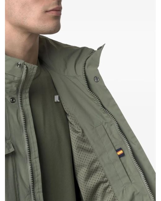 K-Way Green Pocketed Jacket for men