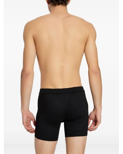 DSquared² Black Logo-Patch Boxers for men