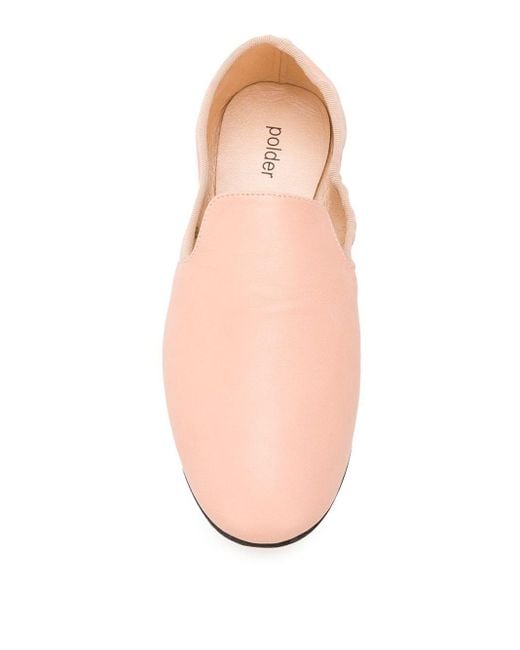 pink slip on loafers