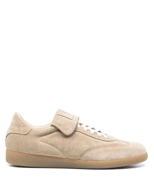 Eleventy Natural Suede Sneakers for men