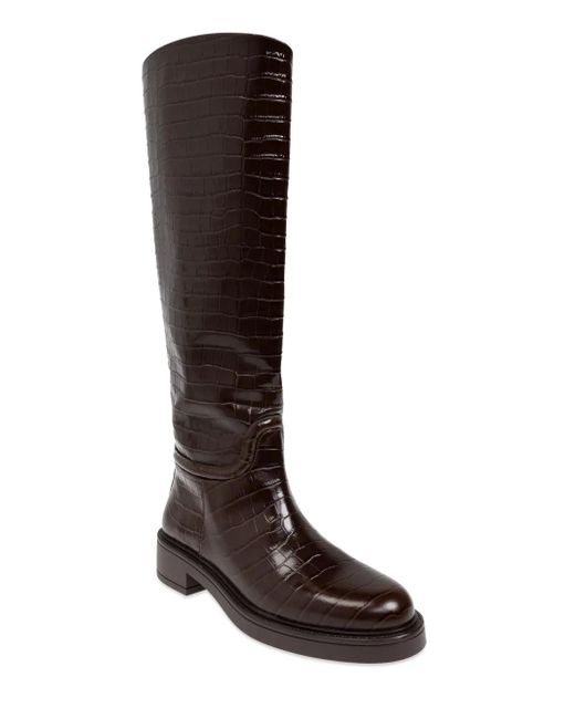 Stuart Weitzman Brown Leather Boots Celia