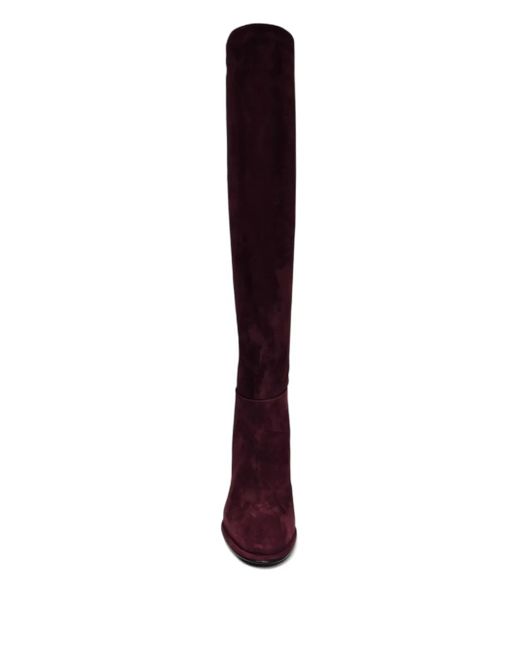 Le Silla Red Block Heel Boots